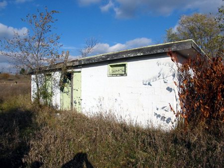Albion Drive-In Theatre - Concession And Proj Booth - Photo From Water Winter Wonderland (newer photo)